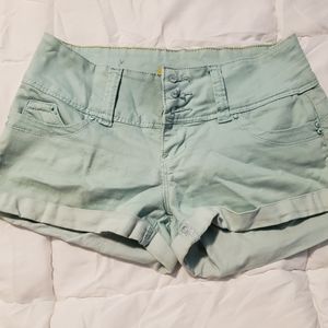 3/10 Ymi, stretchy shorts, size 3, teal blue